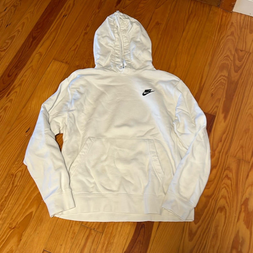 Nike men’s medium white hoodie sweatshirt